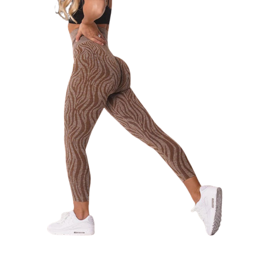 GYMTIVES  ZEBRA SEAMLESS LEGGINGS